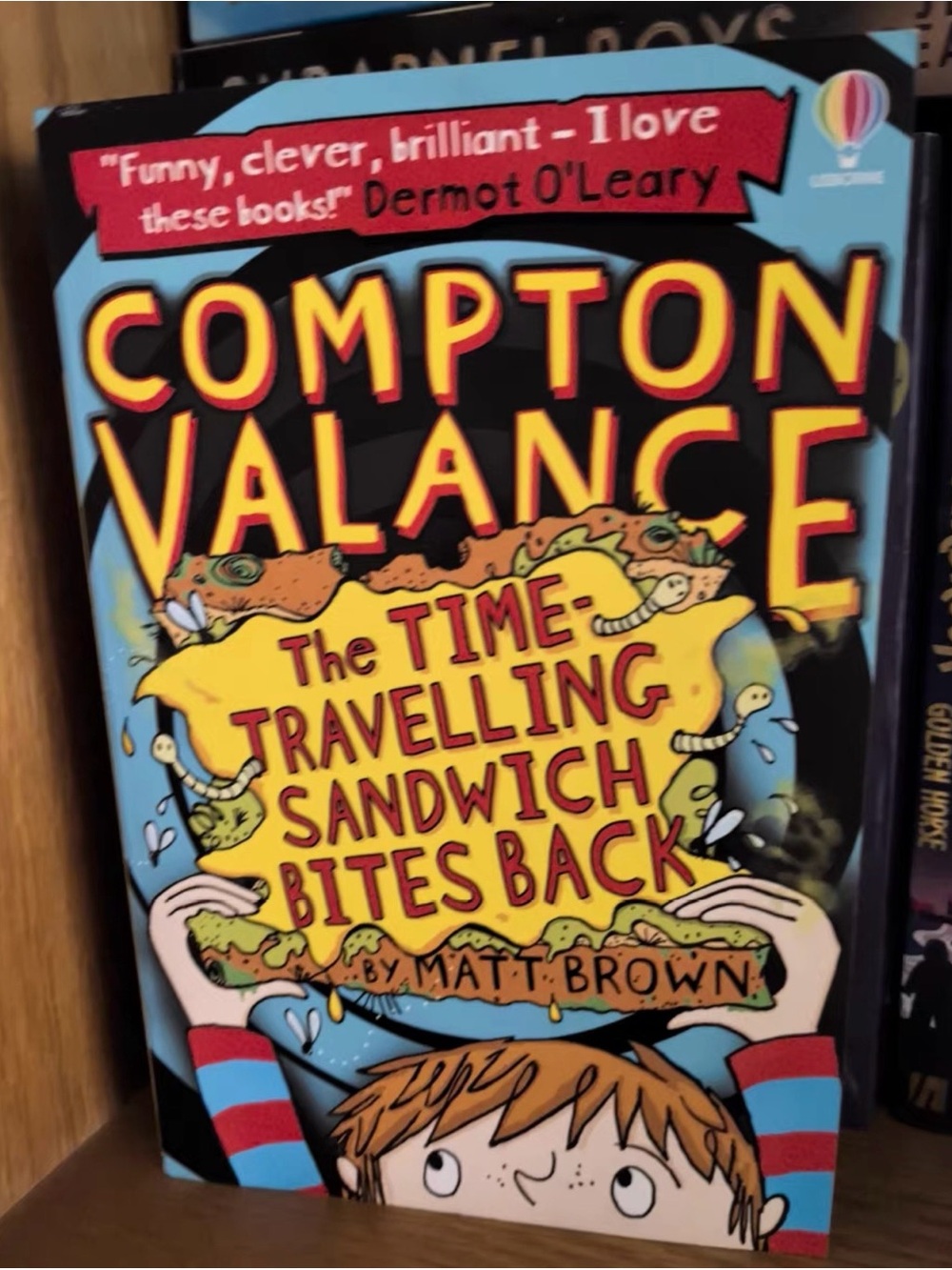 Compton Valance The Time Travelling Sandwich Bites Back - Blue Cover